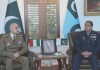 Italian Defense Secretary General Calls On PAK AIR CHIEFItalian Defense Secretary General Calls On PAK AIR CHIEF