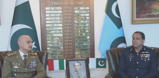 Italian Defense Secretary General Calls On PAK AIR CHIEFItalian Defense Secretary General Calls On PAK AIR CHIEF