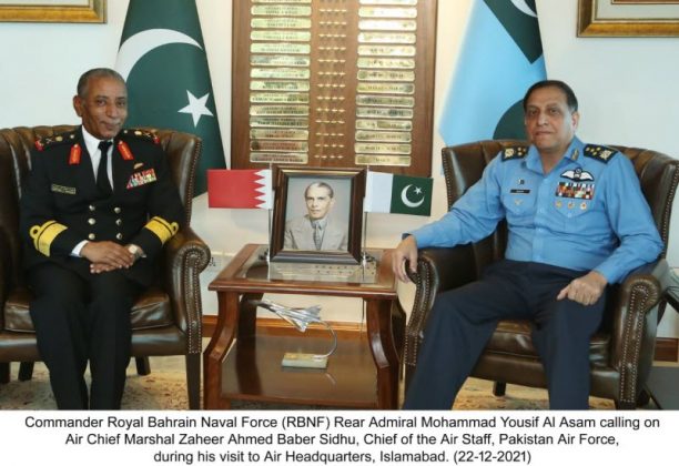 Bahrain Naval Force Commander lauds professionalism of PAKISTAN AIR FORCE