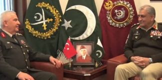 CHIEF OF GENERAL STAFF TURKISH LAND FORCES Held One On One Important Meeting With COAS General Qamar Javed Bajwa At GHQ Rawalpindi