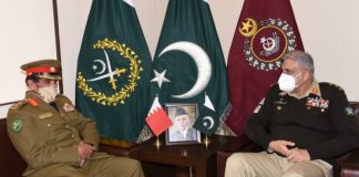 Commander Of King Hamad University Hospital Bahrain Held One On One Important Meeting With COAS General Qamar Javed Bajwa At GHQ Rawalpindi