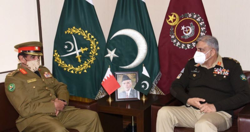 Commander Of King Hamad University Hospital Bahrain Held One On One Important Meeting With COAS General Qamar Javed Bajwa At GHQ Rawalpindi