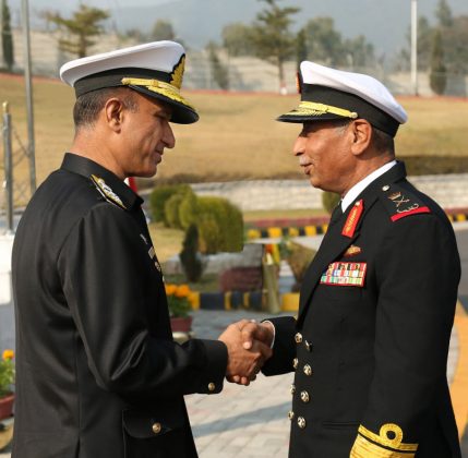 Commander Royal Bahrain Naval Force meets with CNS Admiral Muhammad Amjad Khan Niazi at NAVAL HQ Islamabad