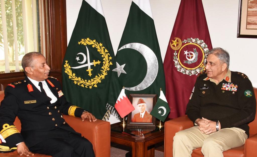Commander Royal Bahrain Naval Held One On One Important Meeting With COAS General Qamar Javed Bajwa At GHQ Rawalpindi