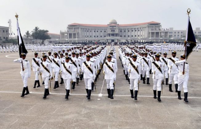 Course Commissioning Parade Of 24th SSC And 116th Midshipmen Held At PAKISTAN NAVY Academy Karachi