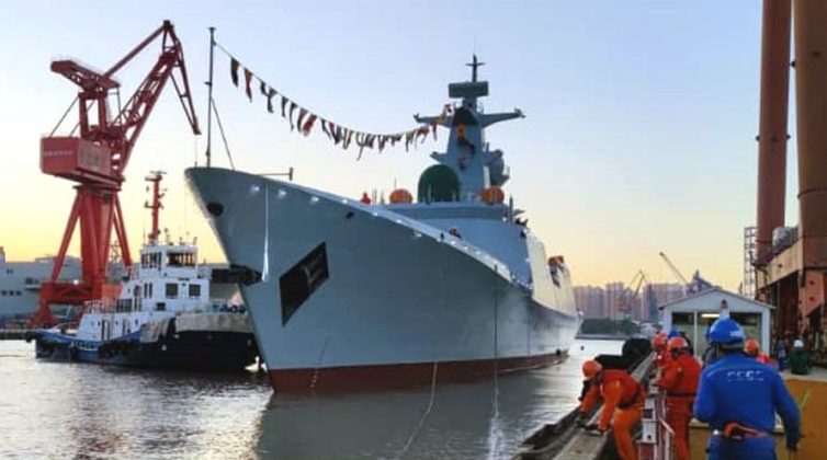 LAUNCHING CEREMONY OF 4th TYPE 054 A-P FRIGATE CONSTRUCTED FOR PAKISTAN NAVY HELD AT CHINA