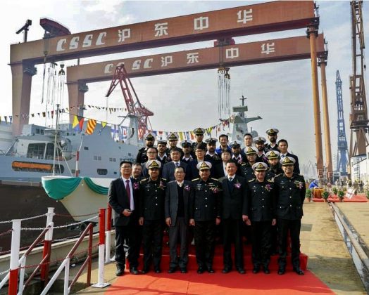 PAKISTAN Iron Brother CHINA Launches The 4th Type 054 AP Stealth And Advanced Warship For PAKISTAN NAVY