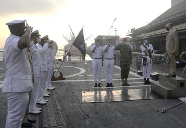 PAKISTAN NAVY Warship PNS ALAMGIR visits Lagos Port in Nigeria