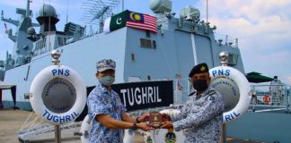 PAKISTAN NAVY Warship PNS TUGHRIL Conducts MALPAK Bilateral Naval Exercise With Royal Malaysian Navy In Malacca Strait