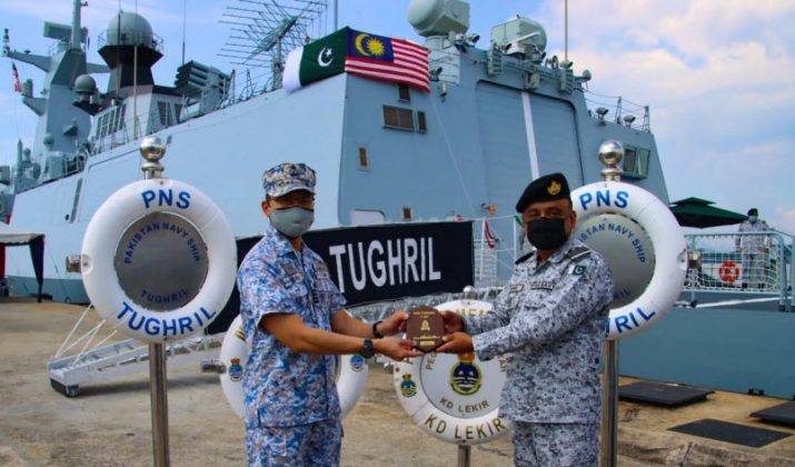 PAKISTAN NAVY Warship PNS TUGHRIL Conducts MALPAK Bilateral Naval Exercise With Royal Malaysian Navy In Malacca Strait