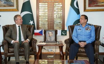 Ambassador Of Czech Republic Held One On One Important Meeting With CAS Air Chief Marshal Zaheer Ahmed Babar At AIR HQ Islamabad