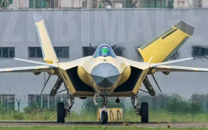 CHINESE J-20 Long Range Stealth Fighter Makes History By Flying With Domestic WS-15 Engine