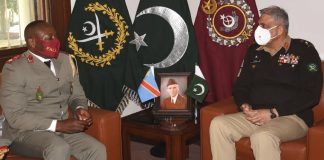 Commander Of The Terrestrial Army Congo Held One On One Important Meeting With COAS General Qamar Javed Bajwa At GHQ Rawalpindi