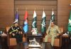 Commander Royal Navy Of Oman Held One On One Important Meeting With CNS Admiral Muhammad Amjad Khan Niazi At NAVAL HQ Islamabad