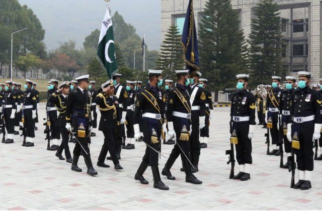 Commander Royal Navy Of Oman Held One On One Important Meeting With CNS Admiral Muhammad Amjad Khan Niazi At NAVAL HQ Islamabad