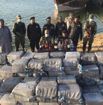 PAKISTAN NAVY And PAKISTAN Customs Seizes Bottles Of Liquors Worth Millions Of Rupees In An IBO Off Balochistan Coast