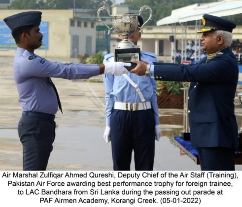 Passing out parade of aero apprentices held at PAF Base Korangi Creek