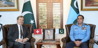 Ambassador Of Switzerland Held One On One High-Profile And Important Meeting With CAS Air Chief Marshal Zaheer Ahmed Babar At AIR HQ Islamabad