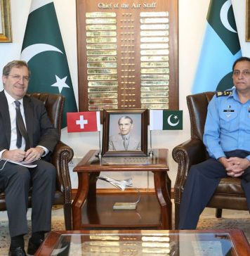 Ambassador Of Switzerland Held One On One High-Profile And Important Meeting With CAS Air Chief Marshal Zaheer Ahmed Babar At AIR HQ Islamabad