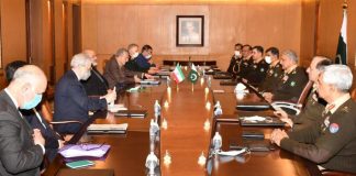 COAS General Qamar Javed Bajwa Highlights The Issue Of Iranian State Sponsored Terrorism In Sacred Country PAKISTAN With iranian interior minister At GHQ Rawalpindi