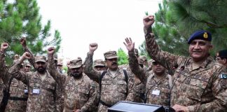 COAS General Qamar Javed Bajwa Installs Major General Syed Shahab Shahid As Colonel Commandant Of Ordnance Corps During Official Visit To Karachi