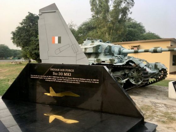 Wing of Destoyed indian air force SU-30MKI by PAF Falcons