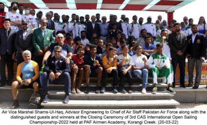 3rd CHIEF OF THE AIR STAFF International Open Sailing Championship 2022 Successfully Culminates At PAF Yacht Club Karachi