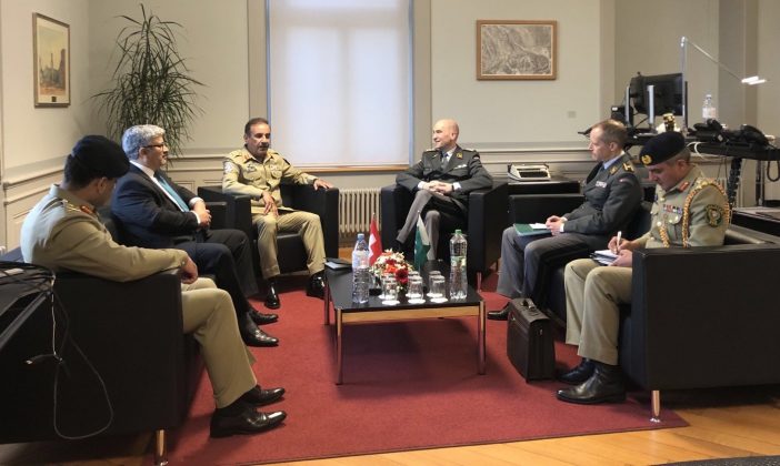 CJCSC General Nadeem Raza Held One On One Important Meeting With Chief Of Swiss Forces Lt. General Thomas Sussli During Official Visit To Switzerland