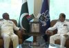 Chief Of South African Navy Held One On One Important Meeting With CHIEF OF NAVAL STAFF Admiral Muhammad Amad Khan Niazi At NAVAL HQ Islamabad