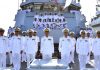 Commissioning Ceremony Of PAKISTAN NAVY's Indigenously Developed Fast Attack Missile Craft PNS HAIBAT And Third 16 Ton Bollard Pull Pusher Tug PNT GOGA Held In Karachi