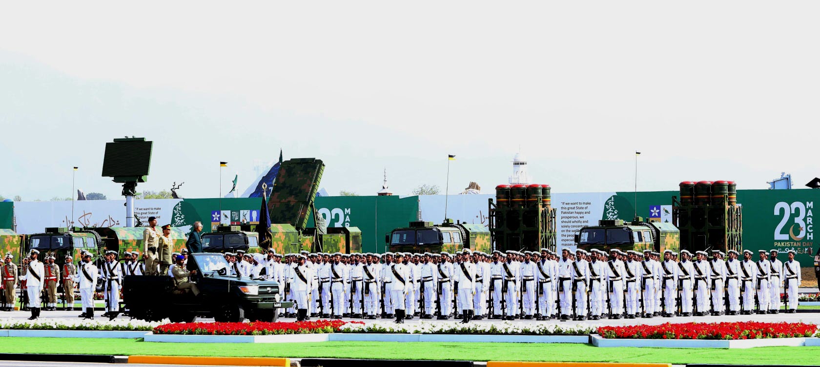 PAKISTAN ARMED FORCES Displays Full Military Might With The Display Of Lethal And Hi-Tech Weapons - Stealth Fighter Jets - Air Defense Systems And Combat Drones On PAKISTAN DAY Military Parade 2022