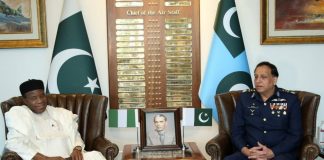 Potential JF-17 Deal On Cards As Minister For Defense Of Nigeria Held One On One Meeting CAS Air Chief Marshal Zaheer Ahmed Babar In AIR HQ Islamabad