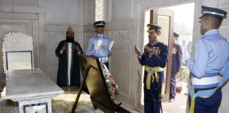 Prestigious Wreath Laying And Guard Changing Ceremony Held At The Mausoleum Of THINKER OF PAKISTAN Dr. ALLAMA MUHAMMAD IQBAL