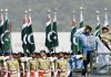 TRI-ARMED FORCES CONTINGENT DURING PAKISTAN DAY MILITARY PARADE 2022