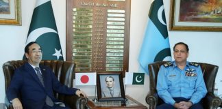 Ambassador Of Japan Held One On One Important Meeting With CAS Air Chief Marshal Zaheer Ahmed Babar At AIR HQ Islamabad