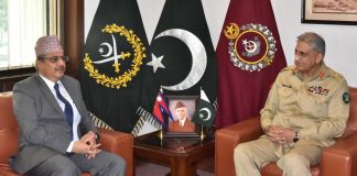 Ambassador Of Nepal Held One On One Important Meeting With COAS General Qamar Javed Bajwa At GHQ Rawalpindi