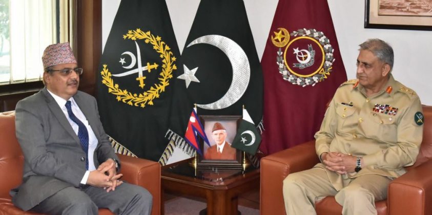 Ambassador Of Nepal Held One On One Important Meeting With COAS General Qamar Javed Bajwa At GHQ Rawalpindi