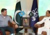 First Deputy Defense Minister Kazakhstan Held One On One Important Meeting With CNS Admiral Muhammad Amjad Khan Niazi At NAVAL HQ Islamabad