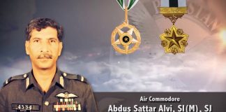 PAF Commemorates Shooting Down Of israeli air force Mirage Aircraft By PAKISTAN AIR FORCE Flight Lieutenant Sattar Alvi Over Golan Heights During Arab-israeli War