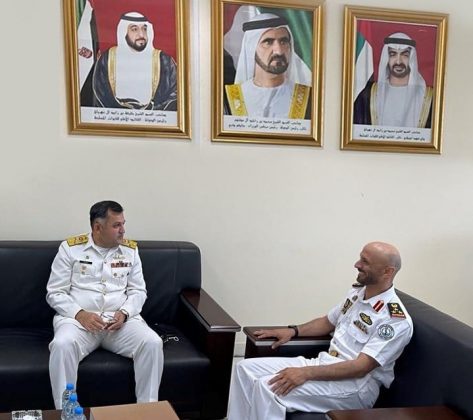 PAKISTAN NAVY Flotilla Comprising PNS SHAMSHEER - PNS AZMAT And PMSA KOLACHI visits Abu Dhabi Port In UAE