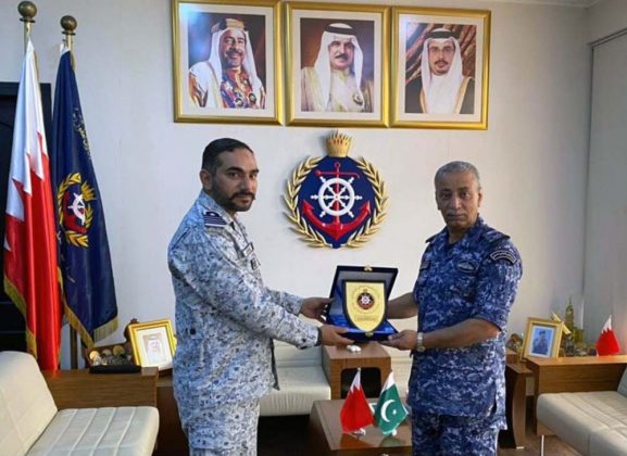 PAKISTAN NAVY Stealth Warship PNS SHAMSHEER Visits Port Mina Salman In Bahrain As Part Of The Flag Showing Mission