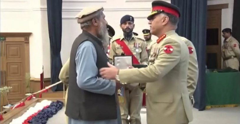 An investiture ceremony held in Peshawar to confer military awards to Next of Kins of military officers