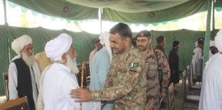 Corps Commander Quetta Lieutenant General Sarfraz Ali Visited The Cholera Affected Areas In Pir Koh And Dera Bugti