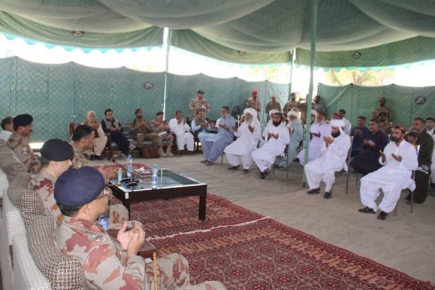 Corps Commander Quetta Lt General Sarfraz Ali met with the Tribal Elders of Dera Bugti and Pir Koh