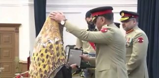 Military Awards Confers To The Next Of Kins Of Shuhada To Acknowledge Their Gallantry Acts And Sacrifices Against indian And iranian State Sponsored Terrorists