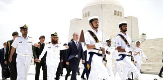 TURKISH Defense Minister H.E Mr. Hulusi Akar Visits QUAID-E-AZAM Mausoleum And Paid Rich And Glorious Tribute To The Founder Of The Sacred Country PAKISTAN In Karachi