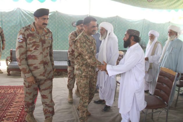 Tribal Elders and Corps Commander Quetta in Dera Bugti