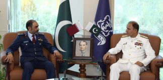 Commander Qatar Emiri Air Force Lauds PAKISTAN NAVY's Efforts And Commitment For Regional Peace And Stability