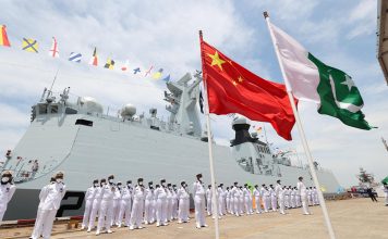 Commissioning Ceremony Of PAKISTAN NAVY Second Type 054 Stealth Warship PNS TAIMUR Held At Hudong Zhonghua Shipyard In CHINA - Copy