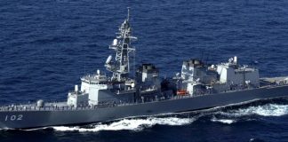 Japanese Navy Ship Harusame DD-102 Mursame Class Destroyer VIsits Karachi Port